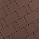 Старый город (коричневый) Стандарт плитка тротуарная Поревит 6 см