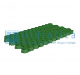 Эко Стандарт (зеленая) газонная решетка из пластика Gidrolica 40*70*3,3 см