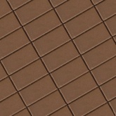 Прямоугольник (коричневый) 10х20 Моноколор плитка тротуарная Braer 4 см