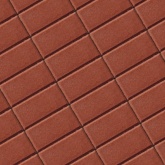 Прямоугольник (красный) 10х20 Моноколор плитка тротуарная Braer 6 см