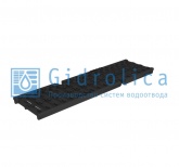 Решетка водоприемная Gidrolica Super из чугуна щелевая 14,5*50см арт.50109D