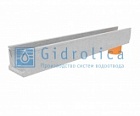 Лоток водоотводный Gidrolica Standart из бетона 14*12,5*100см арт.13803