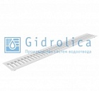Решетка водоприемная Gidrolica Standart из оцинкованной стали щелевая 13,6*100см арт.508