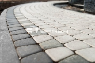 Классико круговая (белый) Моноколор плитка тротуарная Braer 6 см